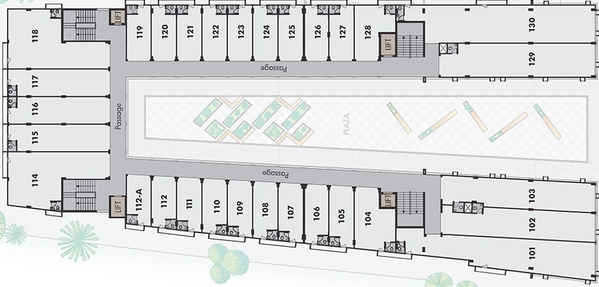 Floor Plan of United South Bopal Trade Centre in South Bopal, Ahmedabad - Image 324697
