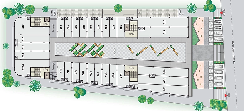 Master Plan of United South Bopal Trade Centre in South Bopal, Ahmedabad - Image 324696