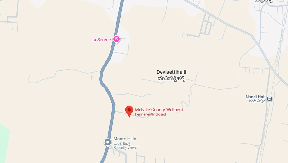 Location of Wellnest Melville County in Nandi Hills, Bangalore - Image 333963