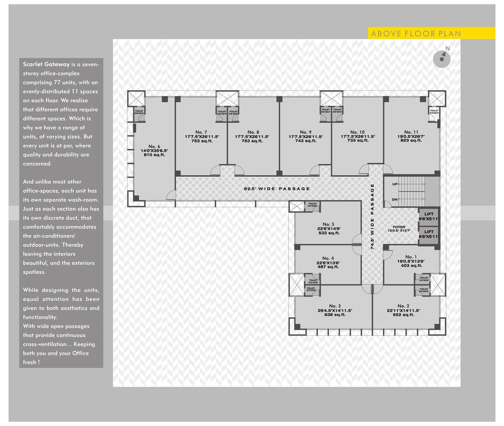 Master Plan of Scarlet Gateway in Prahlad Nagar, Ahmedabad - Image 362269