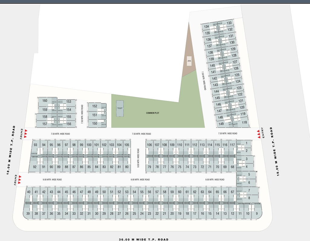 Master Plan of Vishala Royal Industrial Estate in Odhav, Ahmedabad - Image 361233