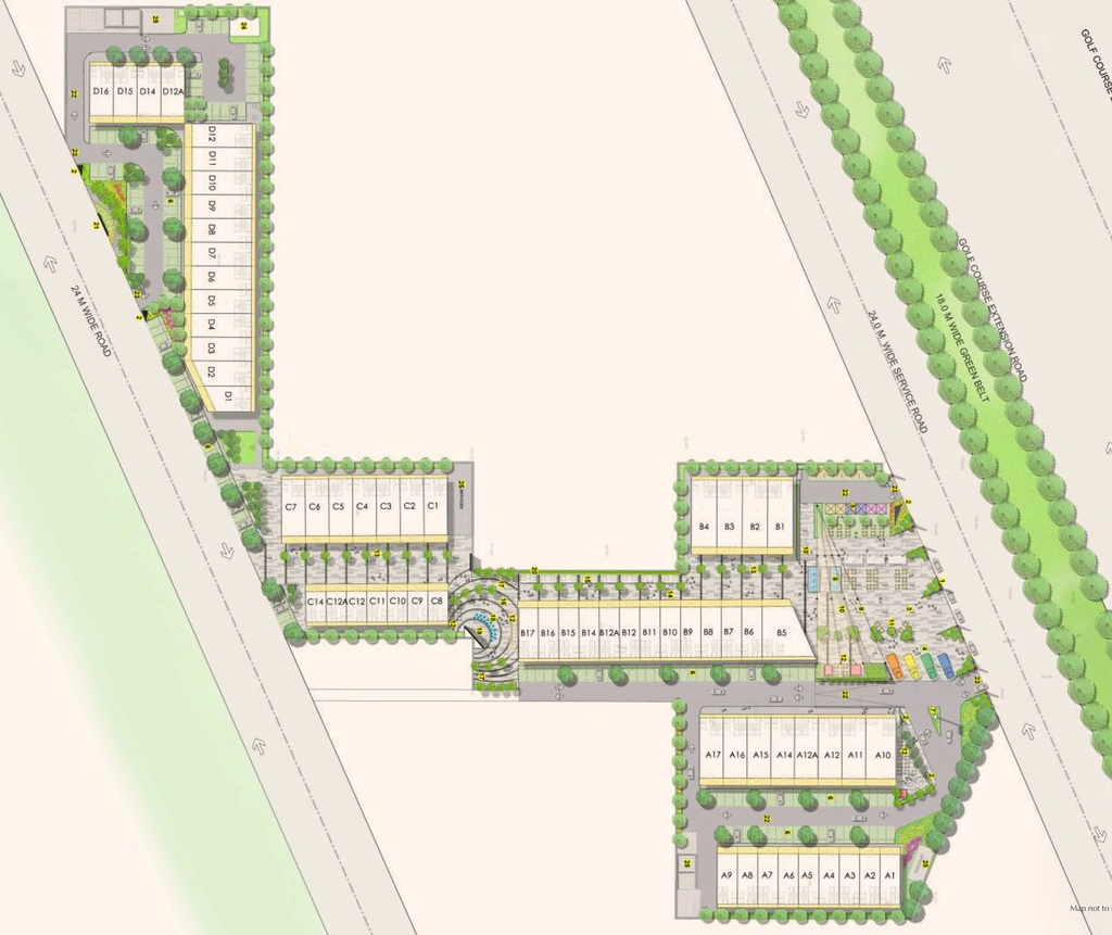 Master Plan of Emaar Business District 65 in Sector 65, Gurgaon - Image 364501