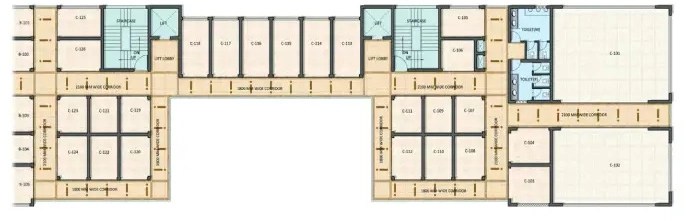 Floor Plan of Aditya Park Town in NH 24, Ghaziabad - Image 367179