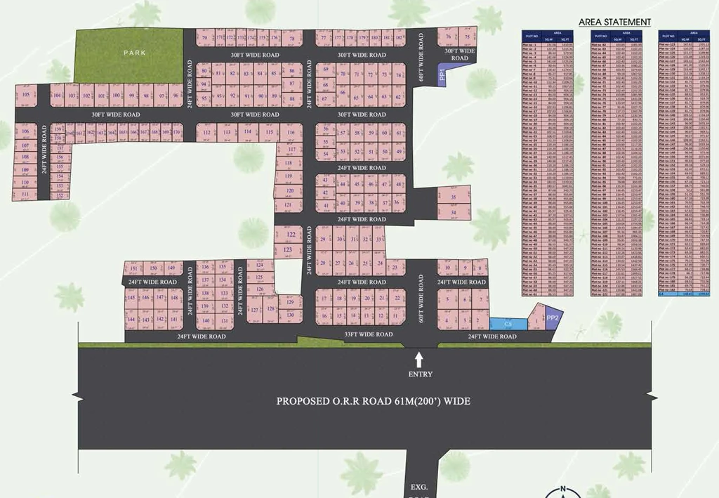 Master Plan of G Square Meadows in Perumbakkam, Chennai - Image 317540