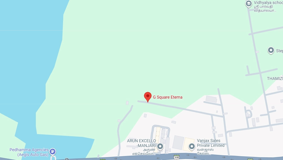 Location of G Square Eterna in Mevalurkuppam, Chennai - Image 317544
