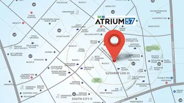 Location of M3M Atrium 57 - Image 364606