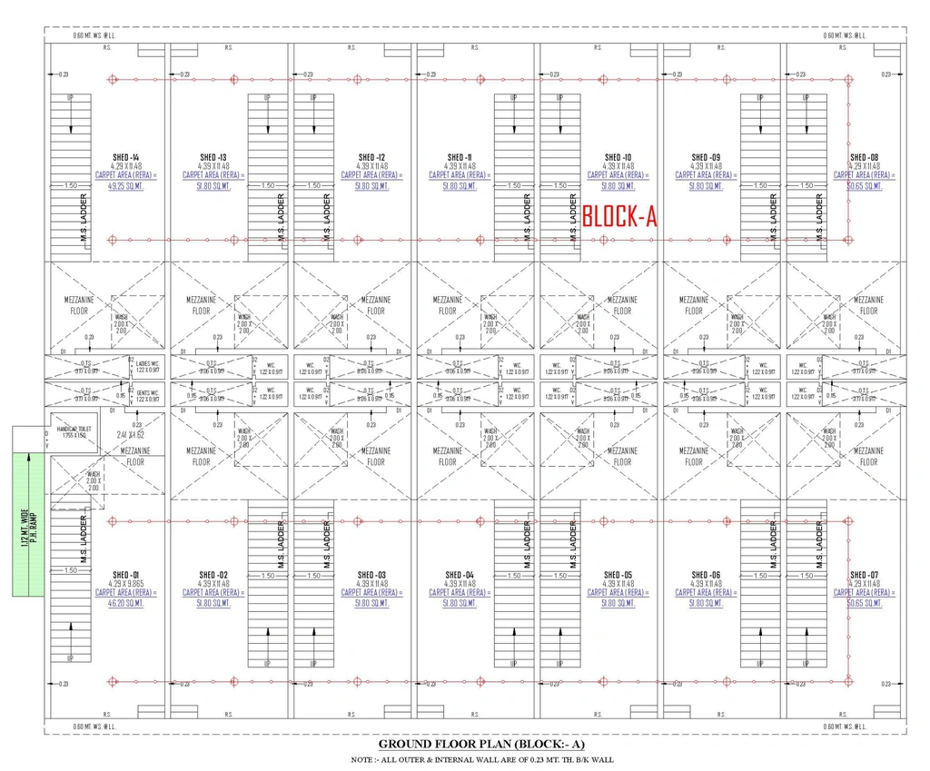 Floor Plan of Shree Sahajanand Industrial Hub in Kathwada, Ahmedabad - Image 361988