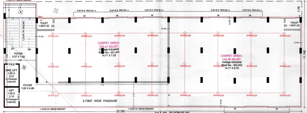 Floor Plan of Mahaveer Cottage Industrial Park 3 in Vatva, Ahmedabad - Image 361304