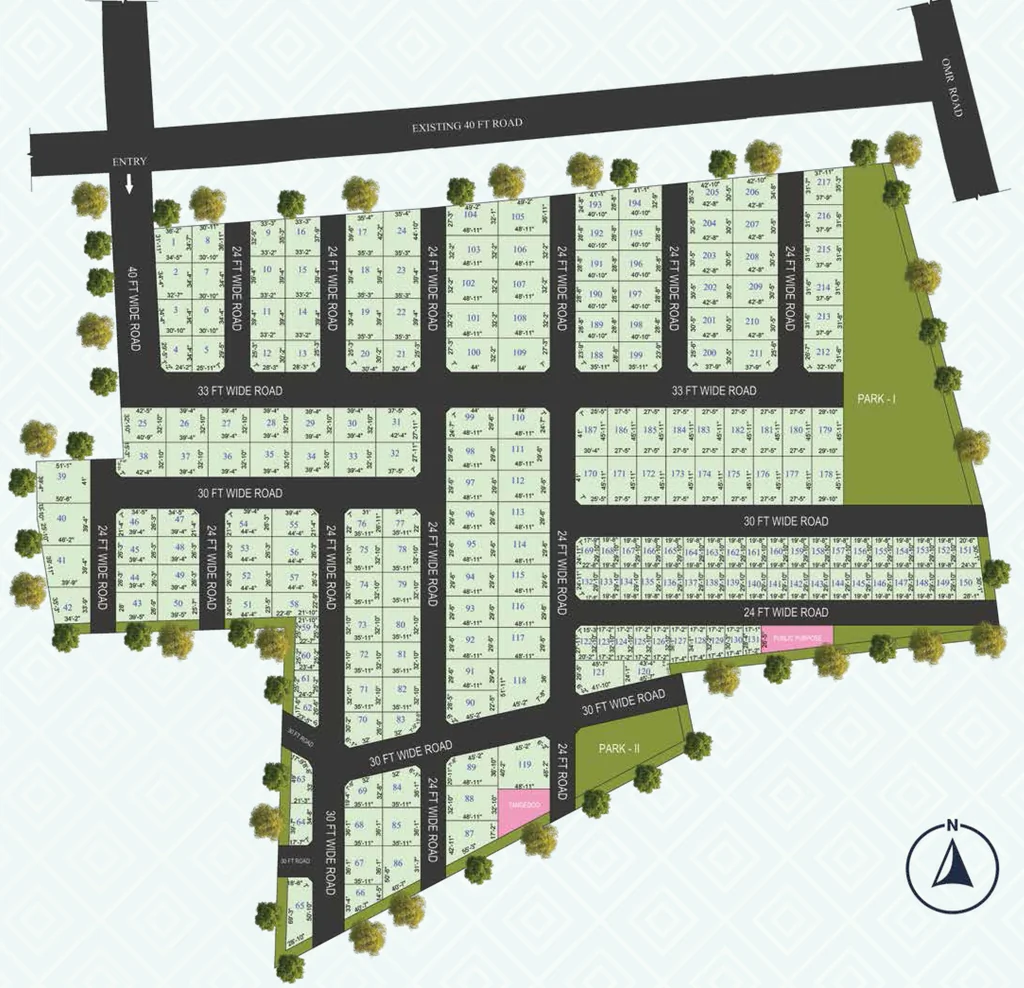 Master Plan of G Square Aurora in Navalur, Chennai - Image 317854