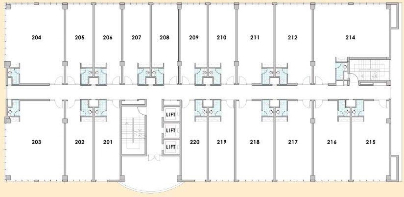 Floor Plan of Bestech Chambers in Sushant Lok 1, Gurgaon - Image 364463
