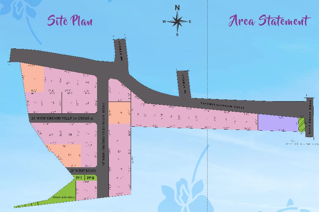 Master Plan of G Square Orchid Ville in Neelankarai, Chennai - Image 317980