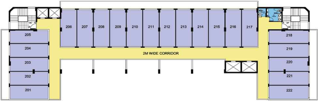 Floor Plan of Uniwest Hub in Yamuna Expressway, Greater Noida - Image 308777