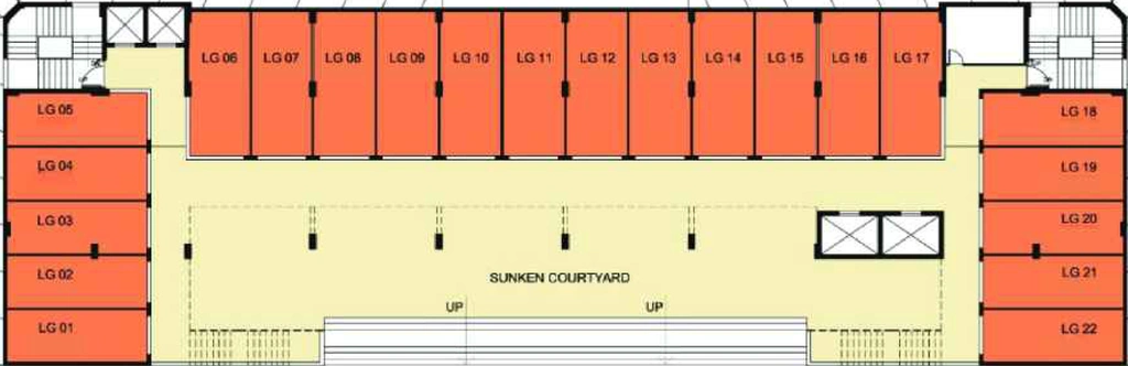 Floor Plan of Uniwest Hub in Yamuna Expressway, Greater Noida - Image 308778