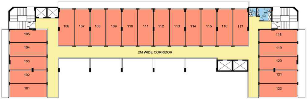 Floor Plan of Uniwest Hub in Yamuna Expressway, Greater Noida - Image 308779