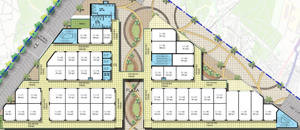 Floor Plan of Ansal Hub 83 in Sector 83, Gurgaon - Image 365229