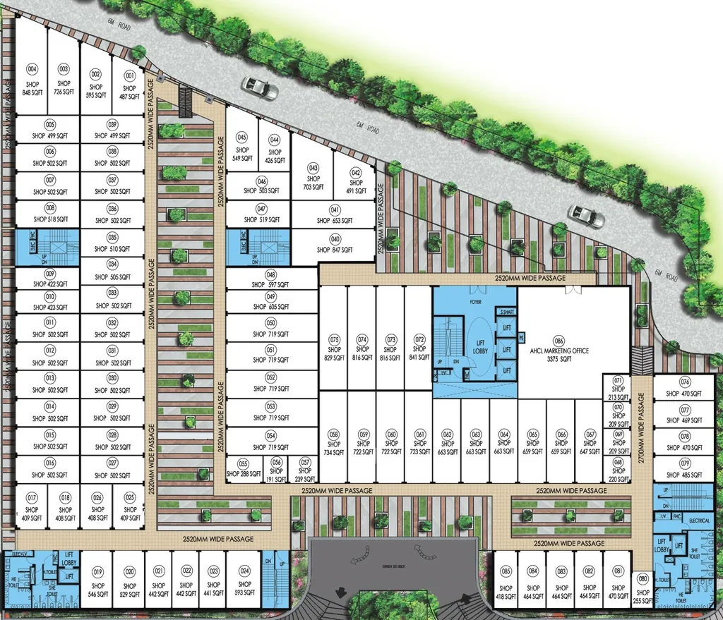 Floor Plan of Ansal Town Walk in Sector 104, Gurgaon - Image 365235
