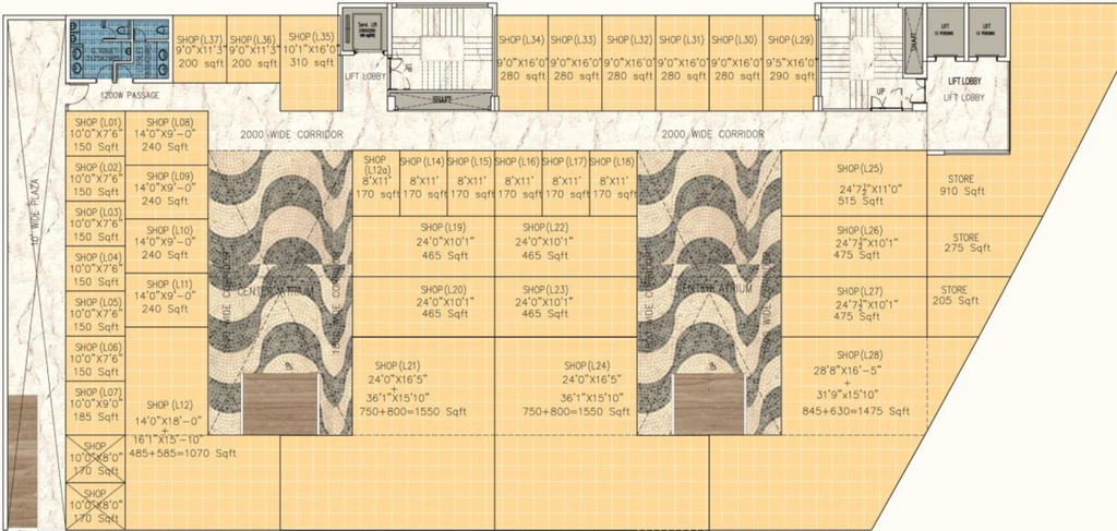 Floor Plan of K2N Embark Plaza in Sector 4, Greater Noida - Image 306769