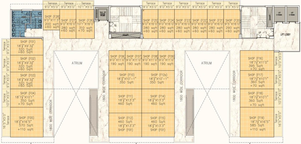 Floor Plan of K2N Embark Plaza in Sector 4, Greater Noida - Image 306768