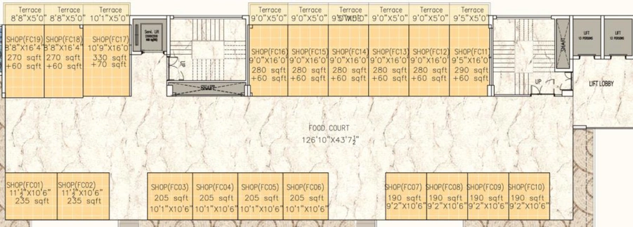 Floor Plan of K2N Embark Plaza in Sector 4, Greater Noida - Image 306767
