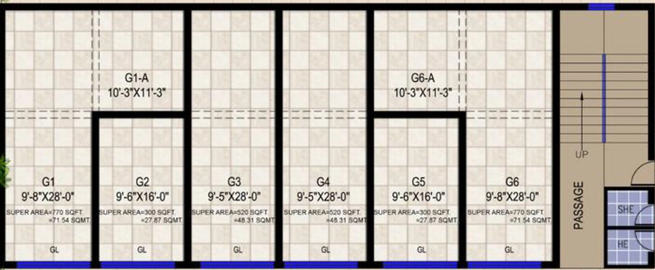 Floor Plan of Hawelia Valenova Park Street in Sector 4, Greater Noida - Image 306728