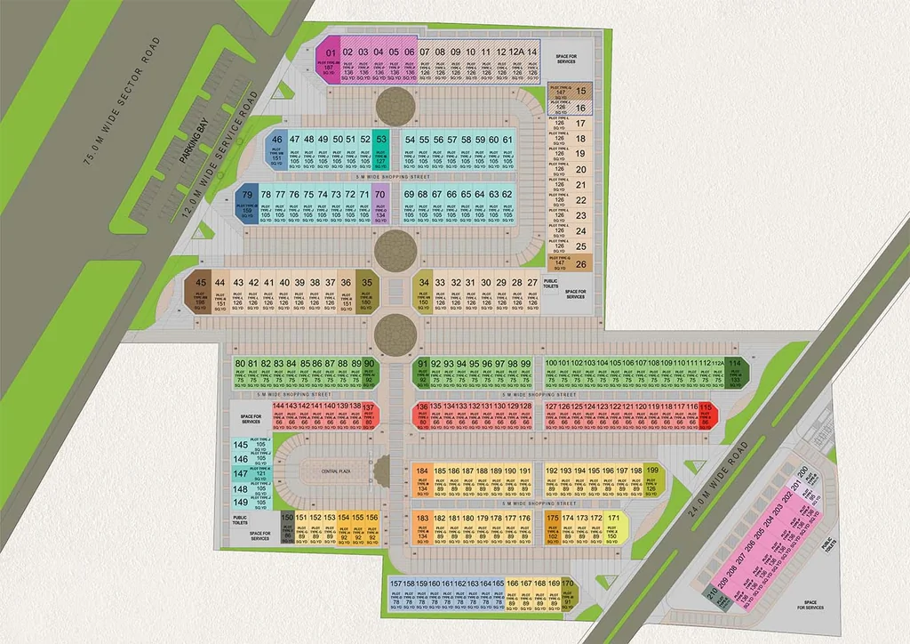 Master Plan of Grand Central 114 in Sector 28, Gurgaon - Image 365274