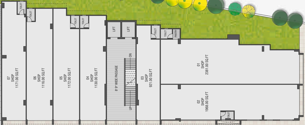 Floor Plan of Shilp Aperia Business Hub in Ambli, Ahmedabad - Image 316428