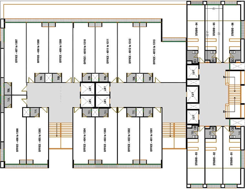 Floor Plan of Samvaad East Face in Ambli, Ahmedabad - Image 316096