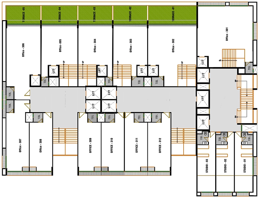 Floor Plan of Samvaad East Face in Ambli, Ahmedabad - Image 316099