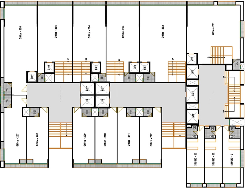Floor Plan of Samvaad East Face in Ambli, Ahmedabad - Image 316098