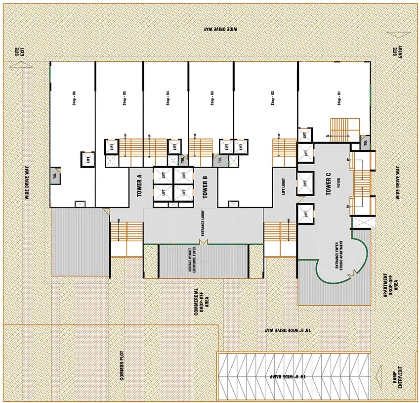 Master Plan of Samvaad East Face in Ambli, Ahmedabad - Image 316094