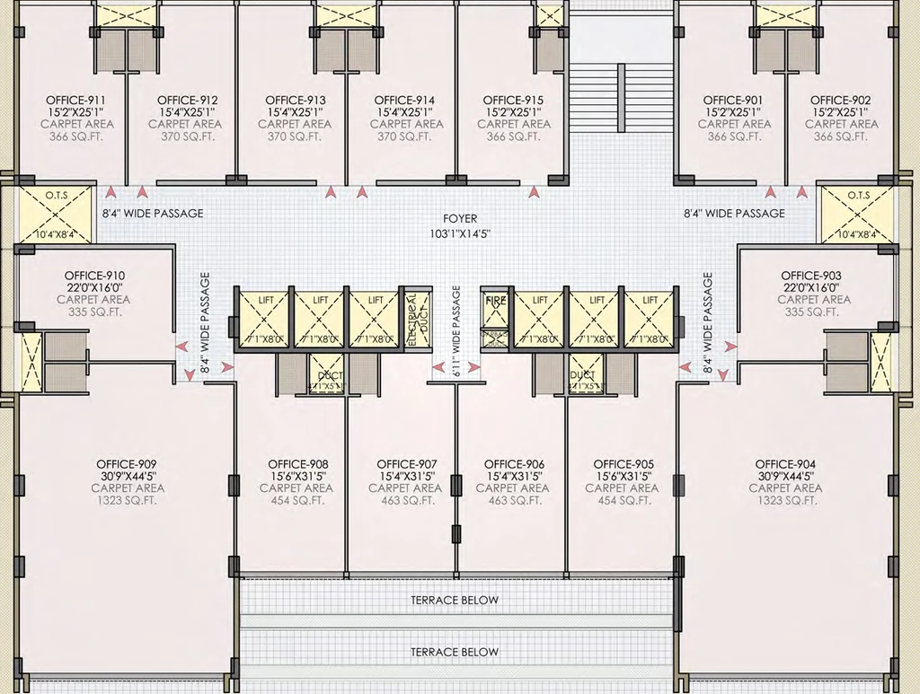 Floor Plan of AAA Anam 1 in Ambawadi, Ahmedabad - Image 315266