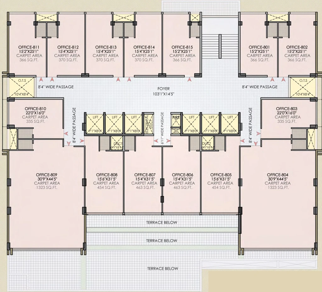 Floor Plan of AAA Anam 1 in Ambawadi, Ahmedabad - Image 315265