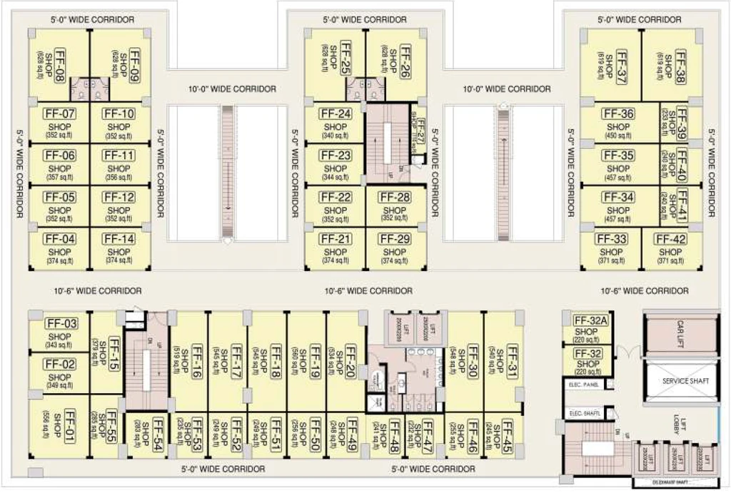 Floor Plan of Commercial Kaveri City Centre in Delta 1, Greater Noida - Image 306781