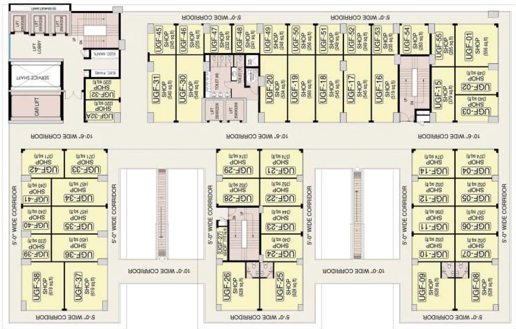 Floor Plan of Commercial Kaveri City Centre in Delta 1, Greater Noida - Image 306780