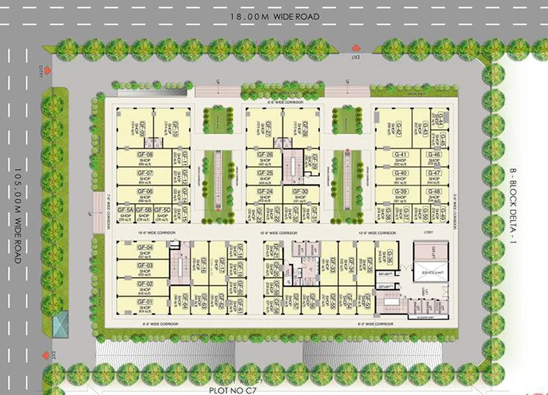 Master Plan of Commercial Kaveri City Centre in Delta 1, Greater Noida - Image 306779