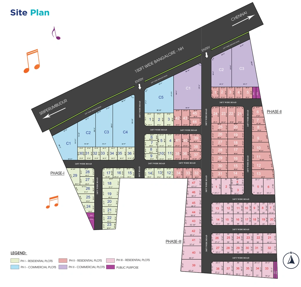 Master Plan of G Square Harmony in Poonamallee, Chennai - Image 318024