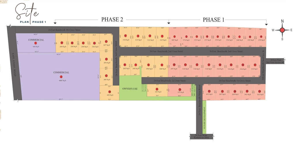 Master Plan of G Square Beachwalk in Neelankarai, Chennai - Image 318029