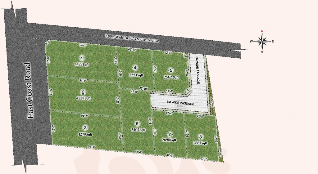 Master Plan of G Square Coral Shores in Injambakkam, Chennai - Image 318052