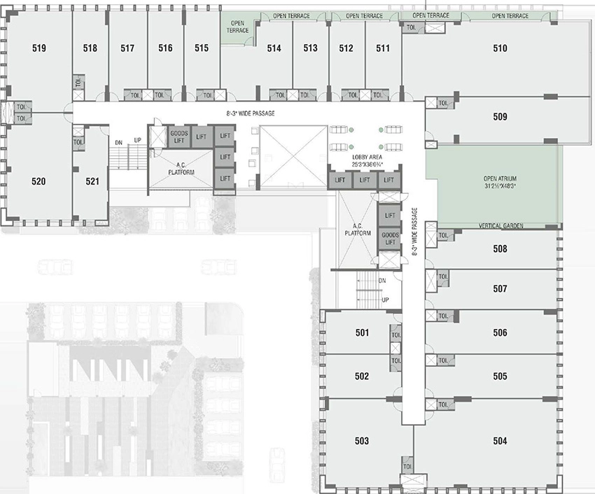 Floor Plan of Zion Z One in Bodakdev, Ahmedabad - Image 314262