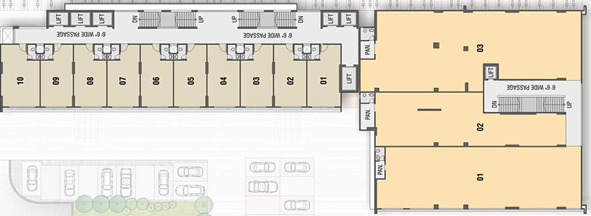 Floor Plan of Shilp City Center 2 in Science City, Ahmedabad - Image 324137