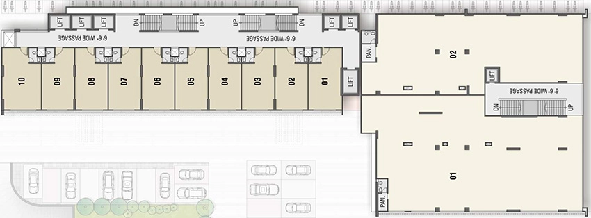 Floor Plan of Shilp City Center 2 in Science City, Ahmedabad - Image 324136