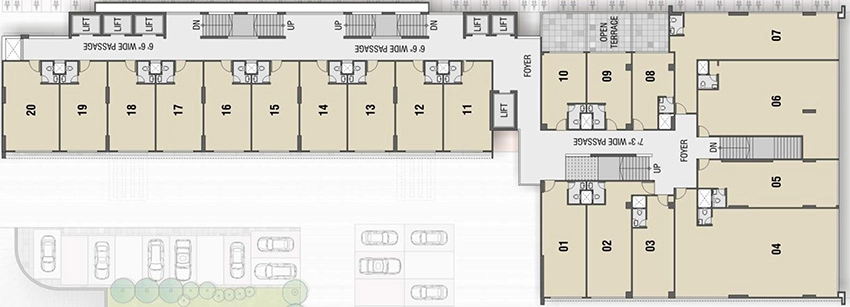 Floor Plan of Shilp City Center 2 in Science City, Ahmedabad - Image 324138