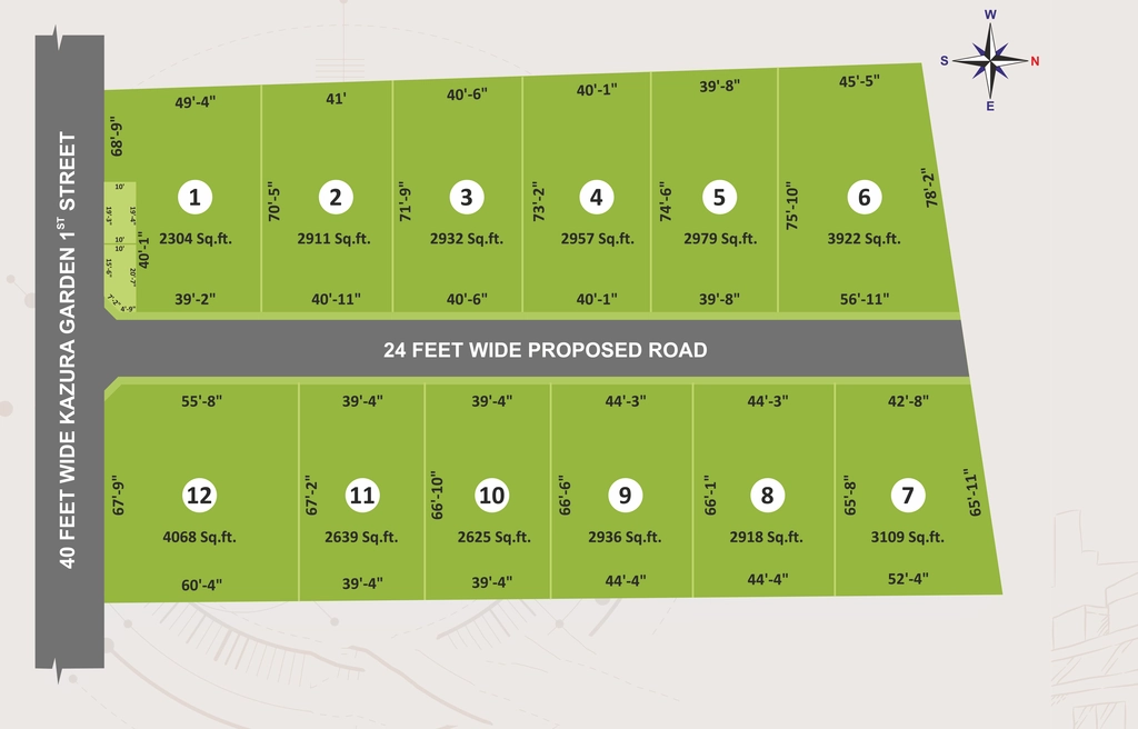 Master Plan of G Square Blue Breeze in Neelankarai, Chennai - Image 318277