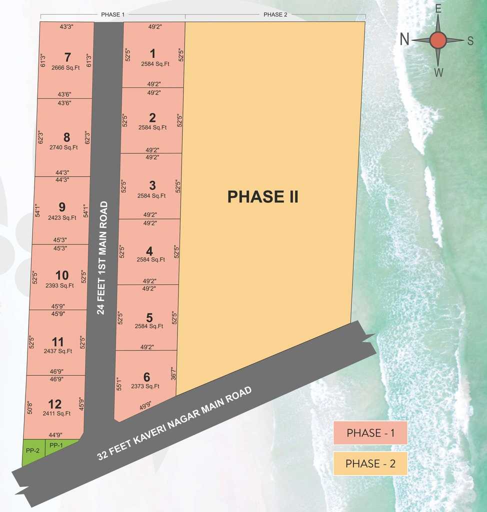 Master Plan of G Square The Baywatch in Thiruvanmiyur, Chennai - Image 318325