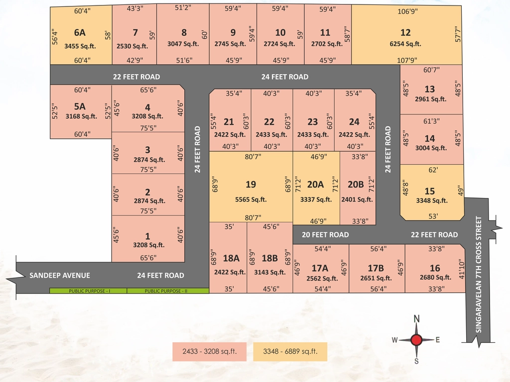 Master Plan of G Square Seawoods in Neelankarai, Chennai - Image 318358