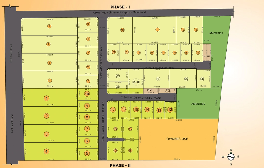 Master Plan of G Square Sands N Waves in Injambakkam, Chennai - Image 318379
