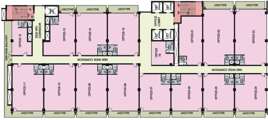 Floor Plan of Bestech City Gate in Sector 81, Gurgaon - Image 366161