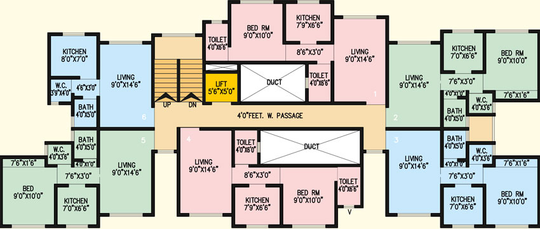 Floor Plan of Vardaan Riyansh Enclave in Umroli West, Palghar - Image 19766