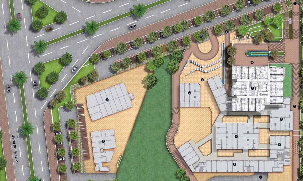 Master Plan of Commercial Ascott Ireo City in Sector 59, Gurgaon - Image 366148