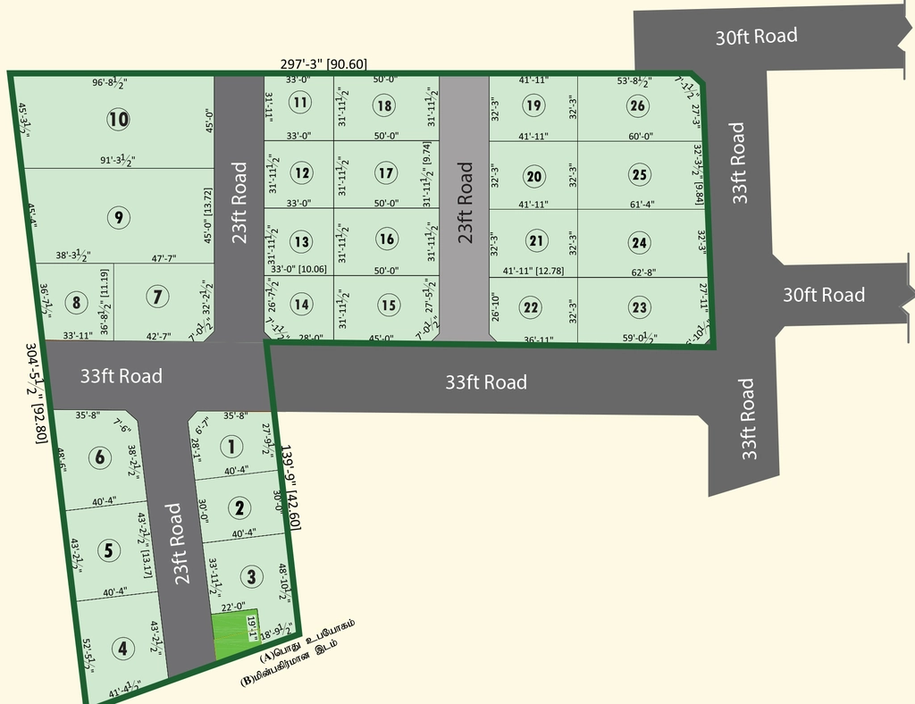 Master Plan of Lands Green Park in Kuniyamuthur, Coimbatore - Image 367833
